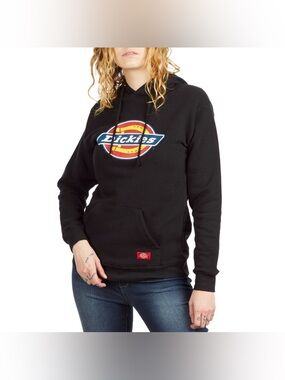 Dickies Girl Line Black Pullover Hoodie Sweater - Juniors/Women's M